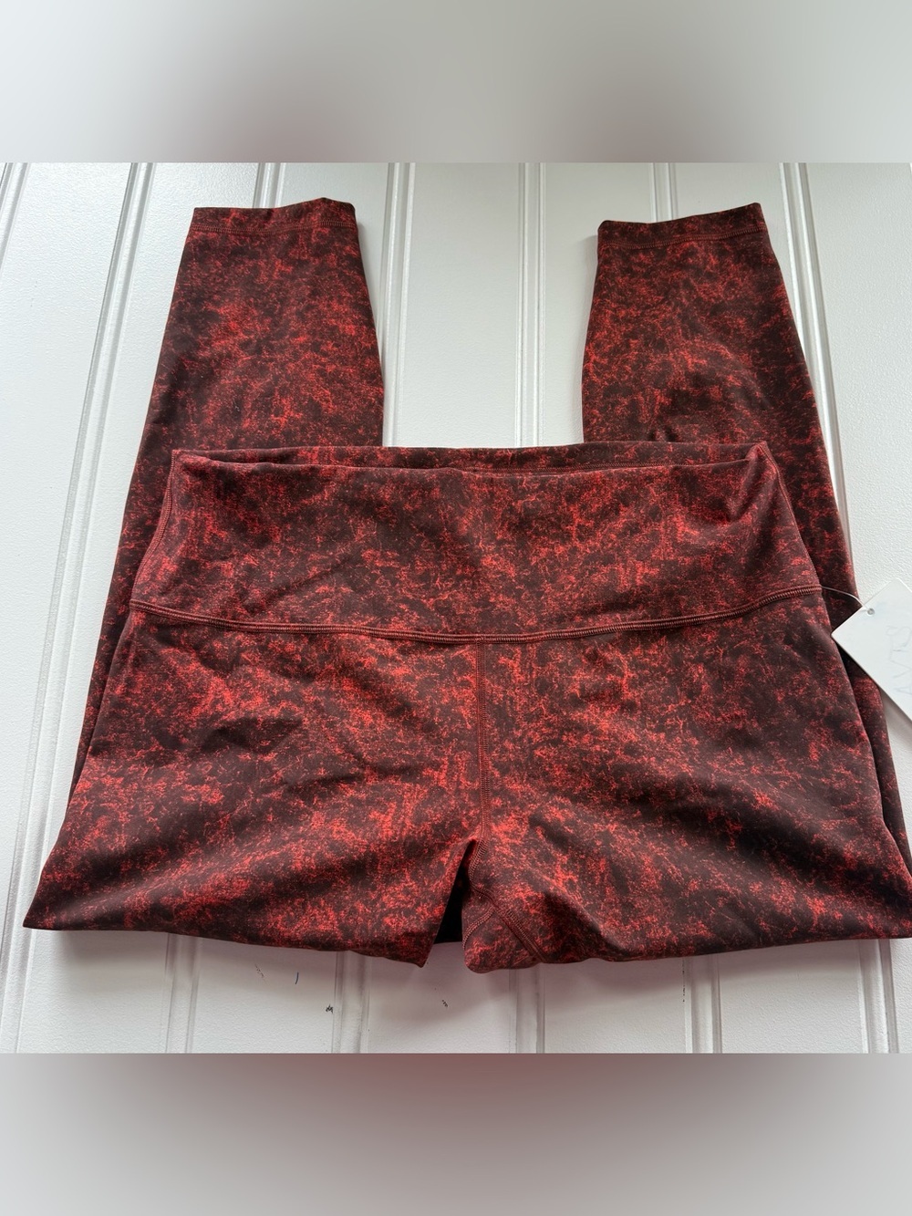 Lululemon Wunder Train HR Tight 25” Everlux Leggings 16 Red NEW 3037